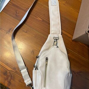 Stylish Cream Sling Bag